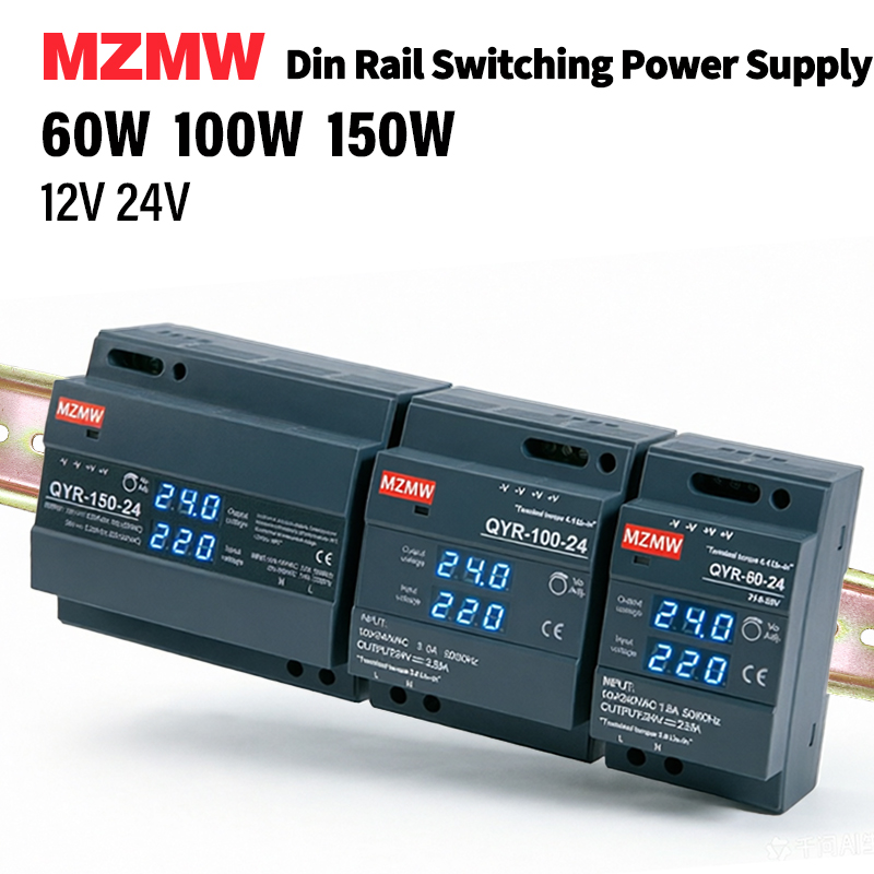 Smps Power Supply - MZMW 60W 100W 150W DIN Rail