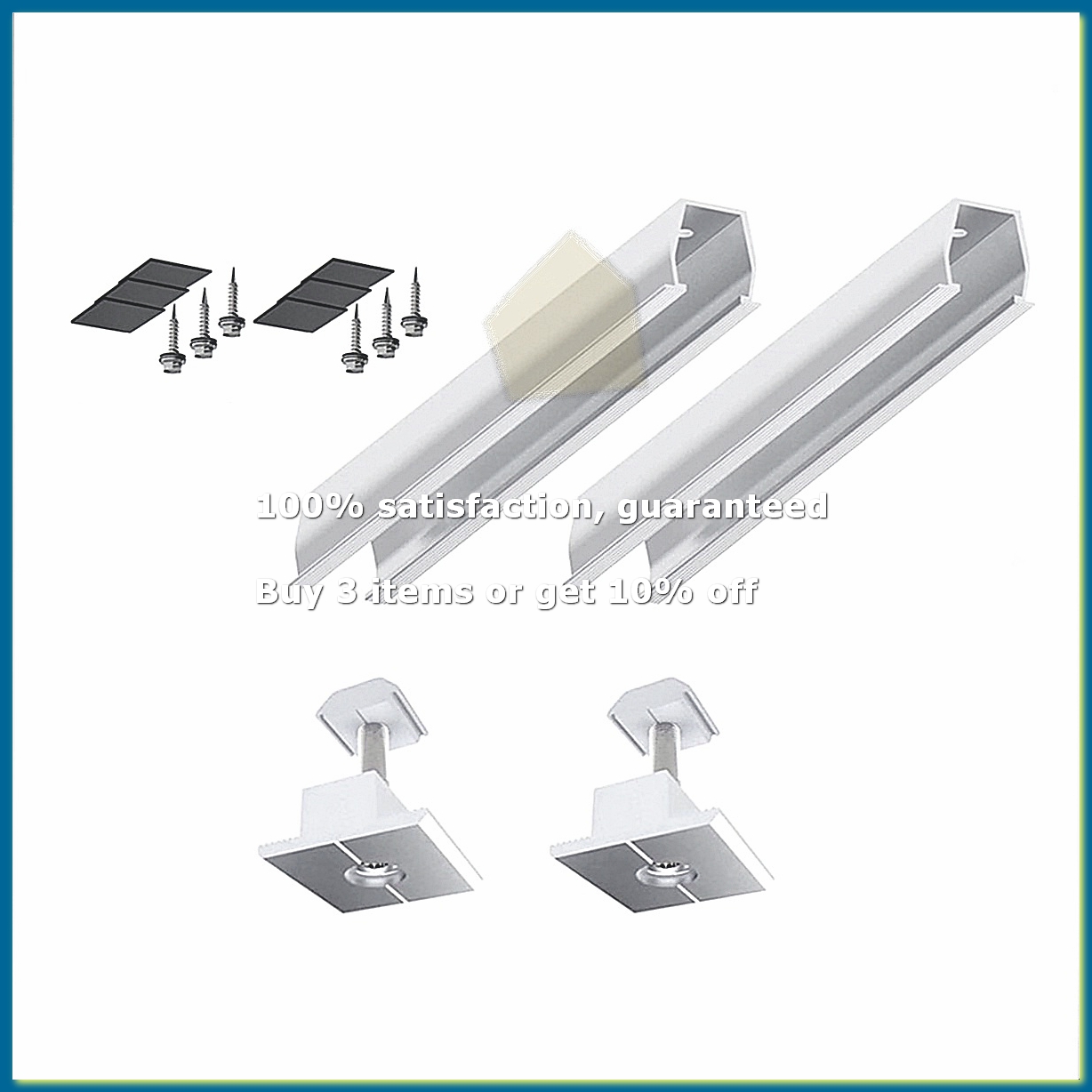 Power Supply - Solar Panel Mount Bracket Rails Clamp
