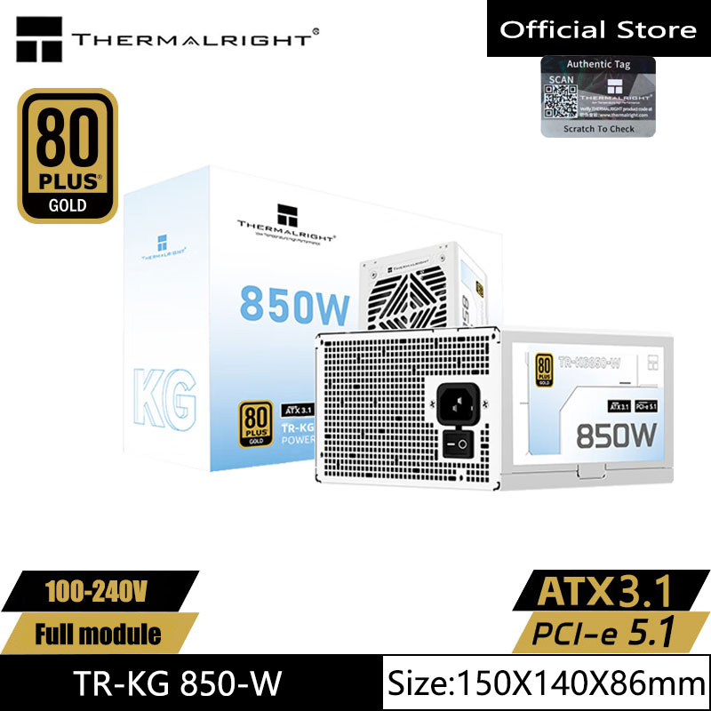 Power Supply 750W - Thermalright TR-KG850 White Gold medal fully