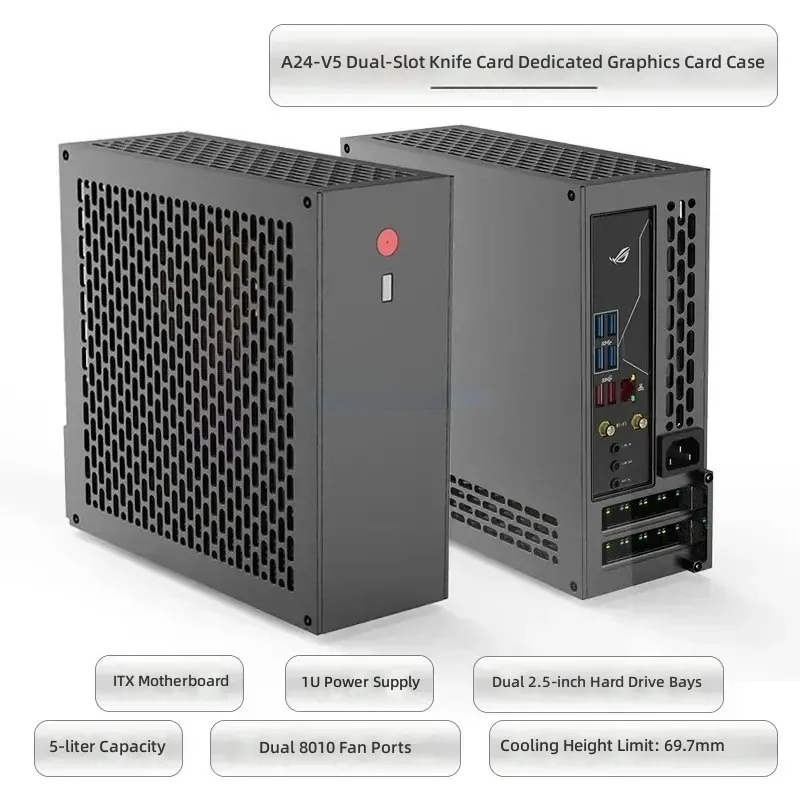 5 Litre Mini A24-V5 2.0 Dual S - огляд і ціна Pc Power Supply