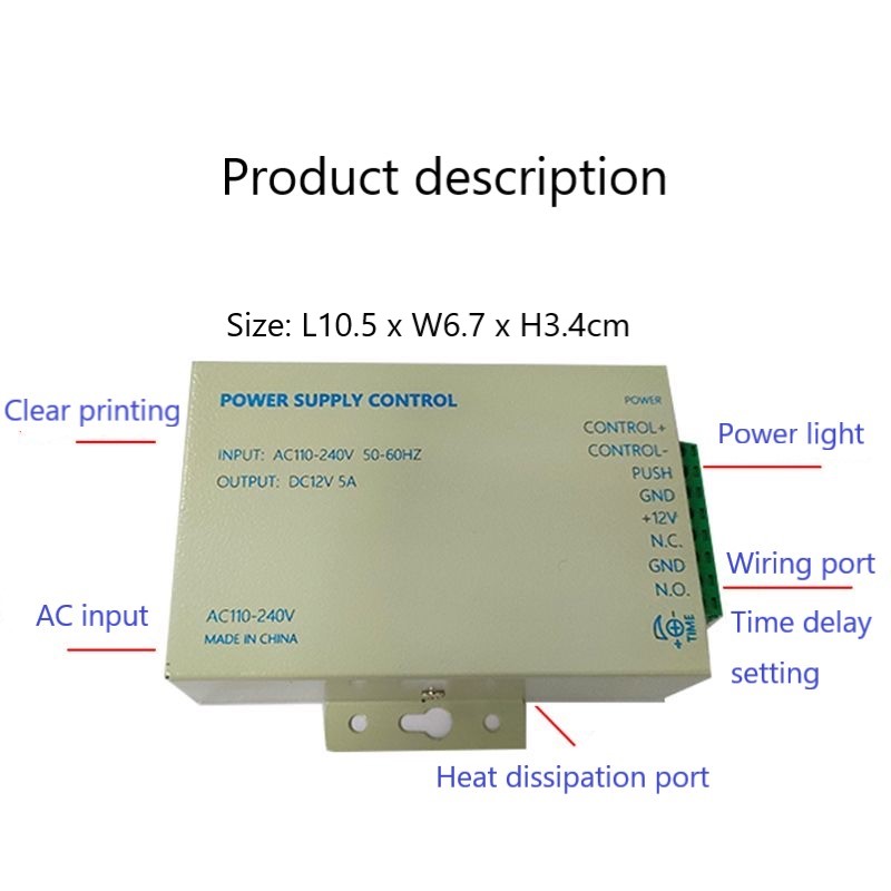 DC12V 5A 36W Power Supply Cont - огляд і ціна Dc Power Supply 12V