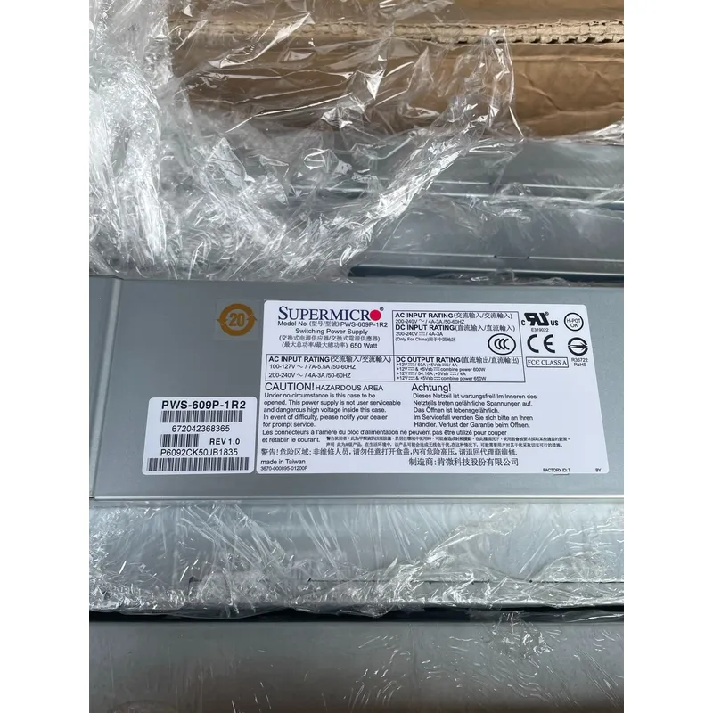 for Supermicro PWS-609P-1R2 65 - огляд і ціна Power Supply 650W
