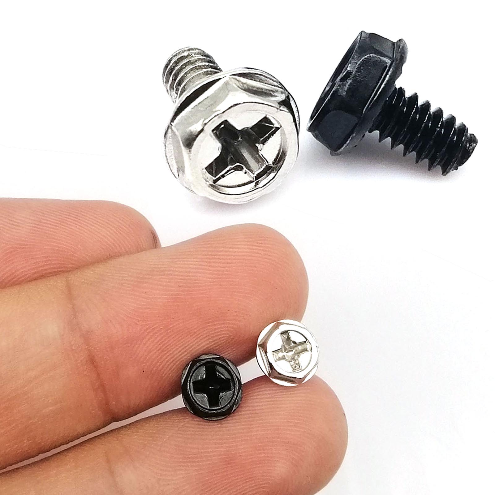 100pcs Black Silver 6#-32x5/6/ - огляд і ціна Psu Computer