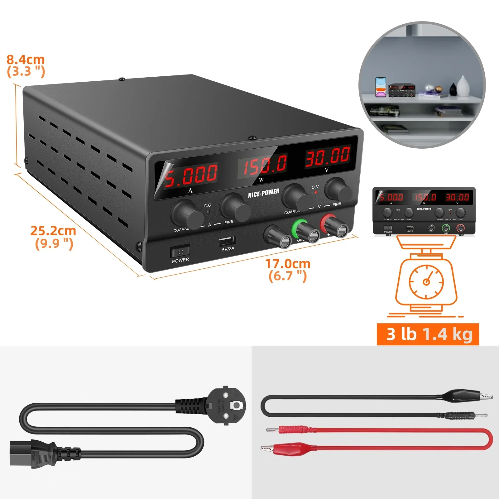 30V 5A 150W DC Power Supply NI - огляд і ціна Smps Power Supply