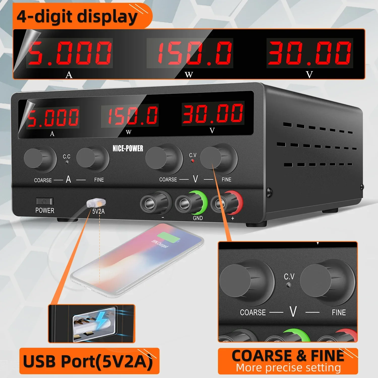 30V 5A 150W DC Power Supply NI - огляд і ціна Smps Power Supply
