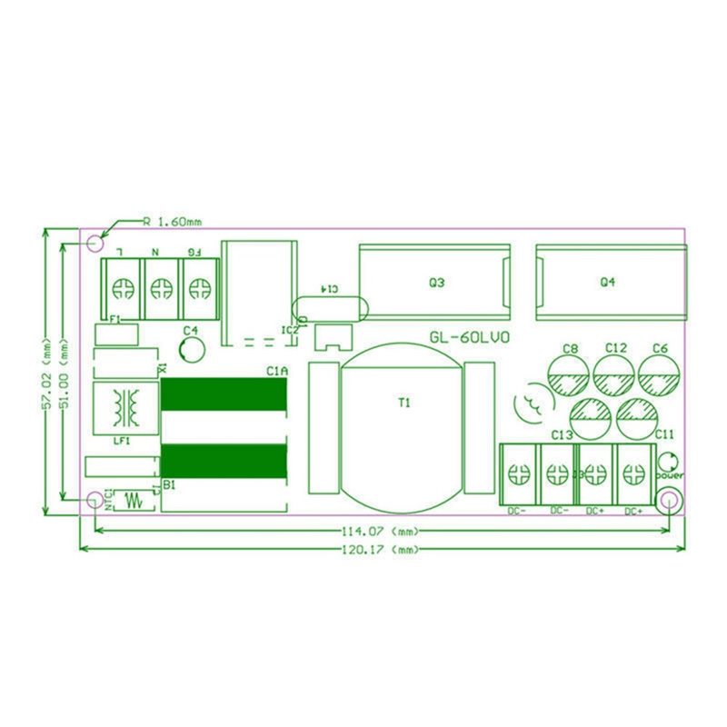 A73E-Bare Board 20W 5V 4A Swit - огляд і ціна Dc Power Supply 12V