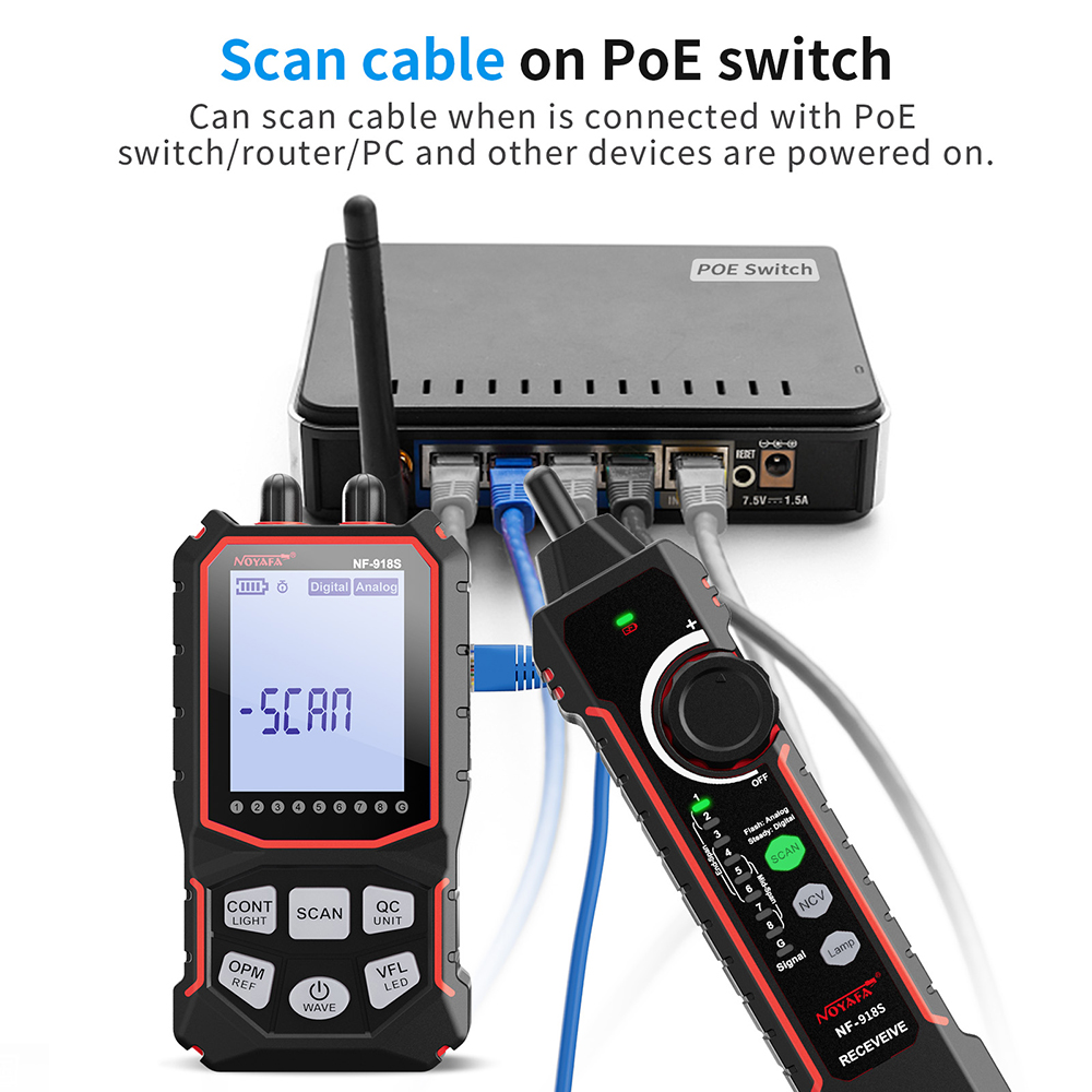 Noyafa Network Cable Tester LC - огляд і ціна Power Supply Tester