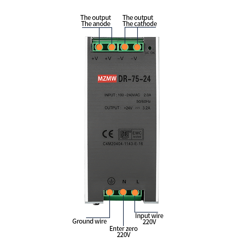 MZMW DIN Rail Switching Power  - огляд і ціна Smps Power Supply
