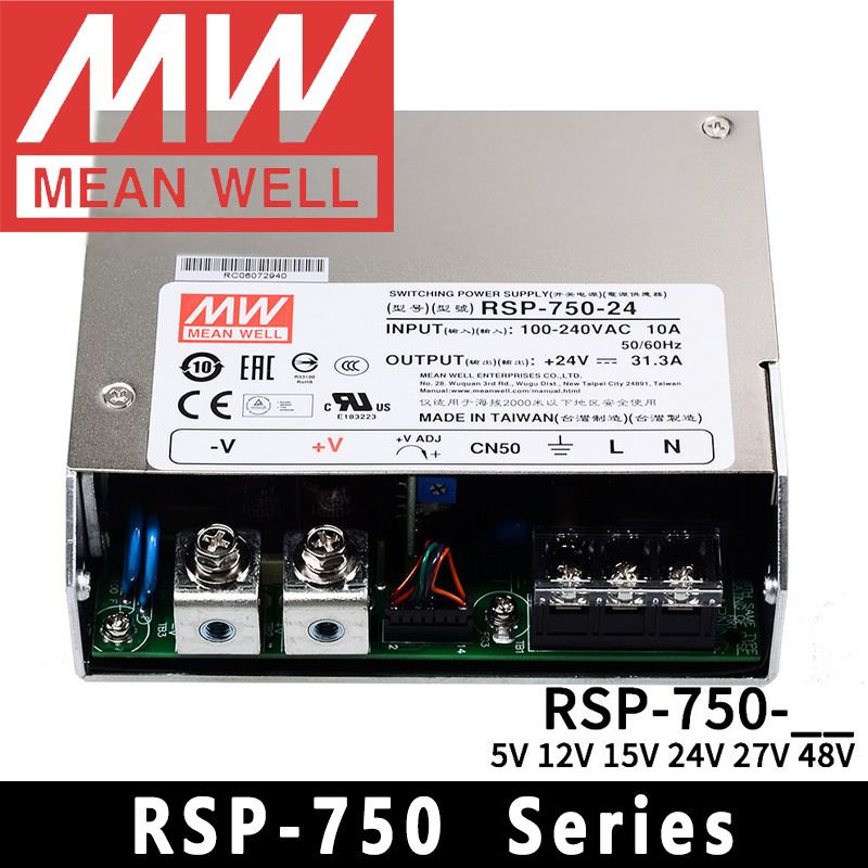 Mean Well RSP-750-5/12/15/24/2 - огляд і ціна Power Supply 750W