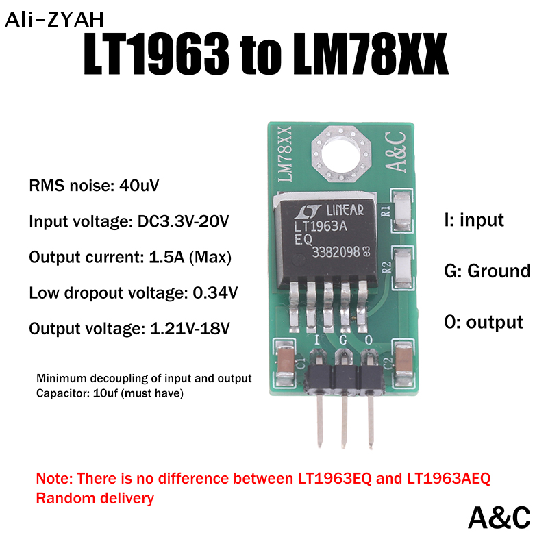 【TG16】1Pc 2026 New LT1963 - 78 - огляд і ціна Power Supply 12V