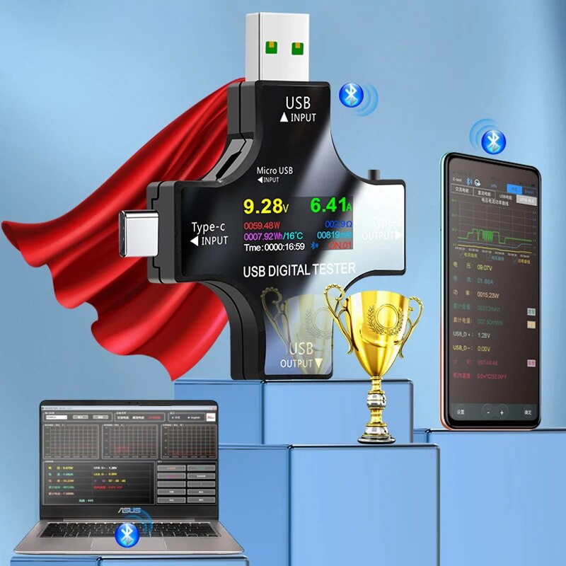 USB Tester DC Type-C PD Digita - огляд і ціна Power Supply Tester