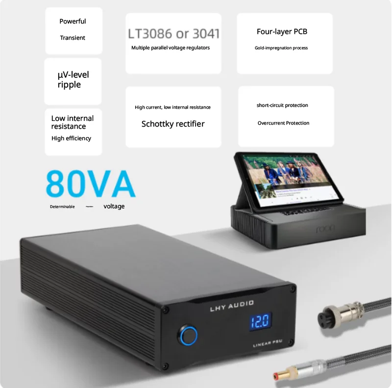 LHY 80W DC Linear Stabilized P - огляд і ціна Power Supply 12V