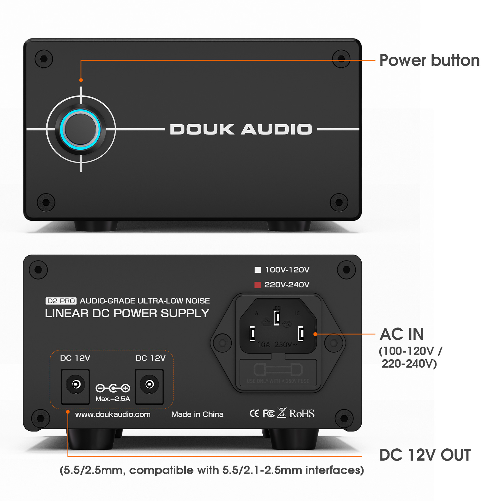 Douk Audio DC 12V 35W Regulate - огляд і ціна Dc Power Supply 12V