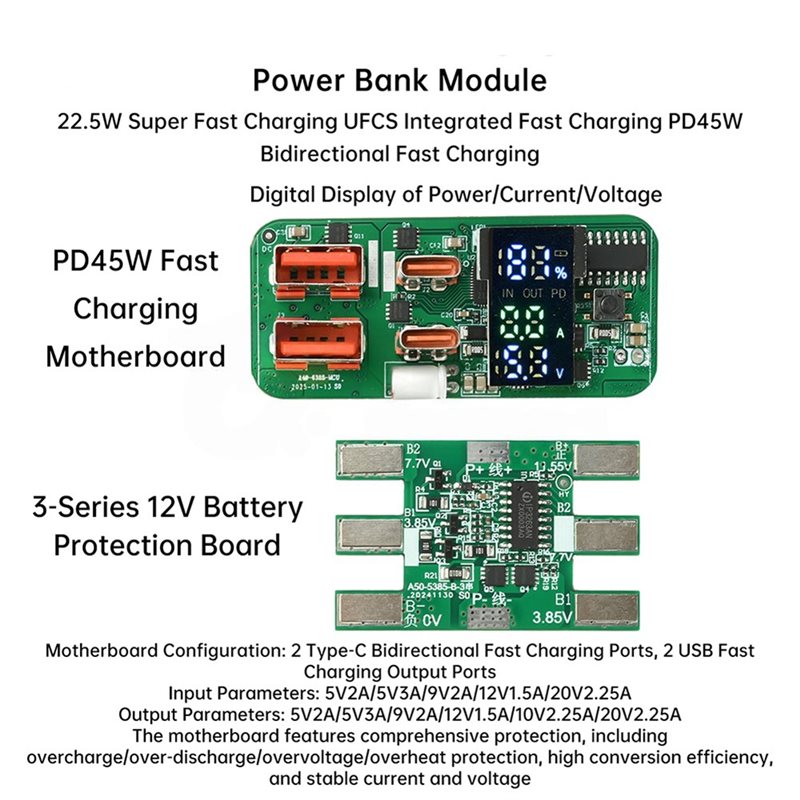 ABKN-DIY Charging Module PD45W - огляд і ціна Modular Power Supply