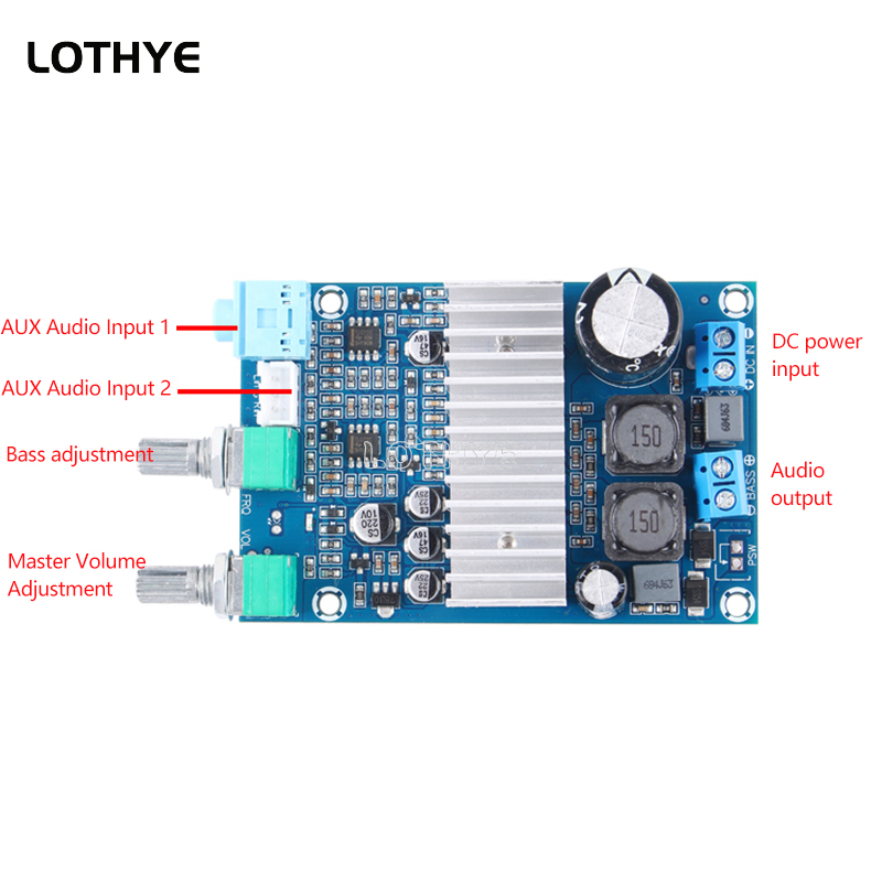 100W Subwoofer Amplifier Board - огляд і ціна Modular Power Supply