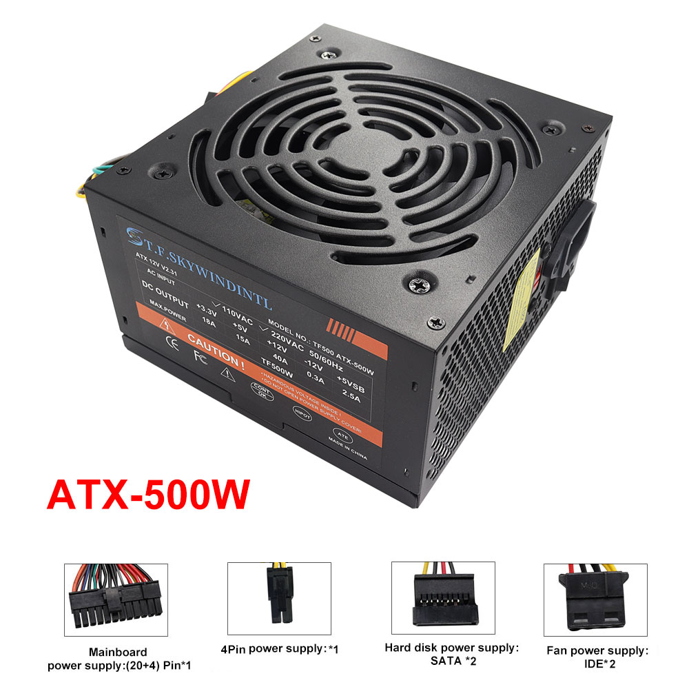 Cheap 500W Black ATX Desktop G - огляд і ціна Power Supply 650W