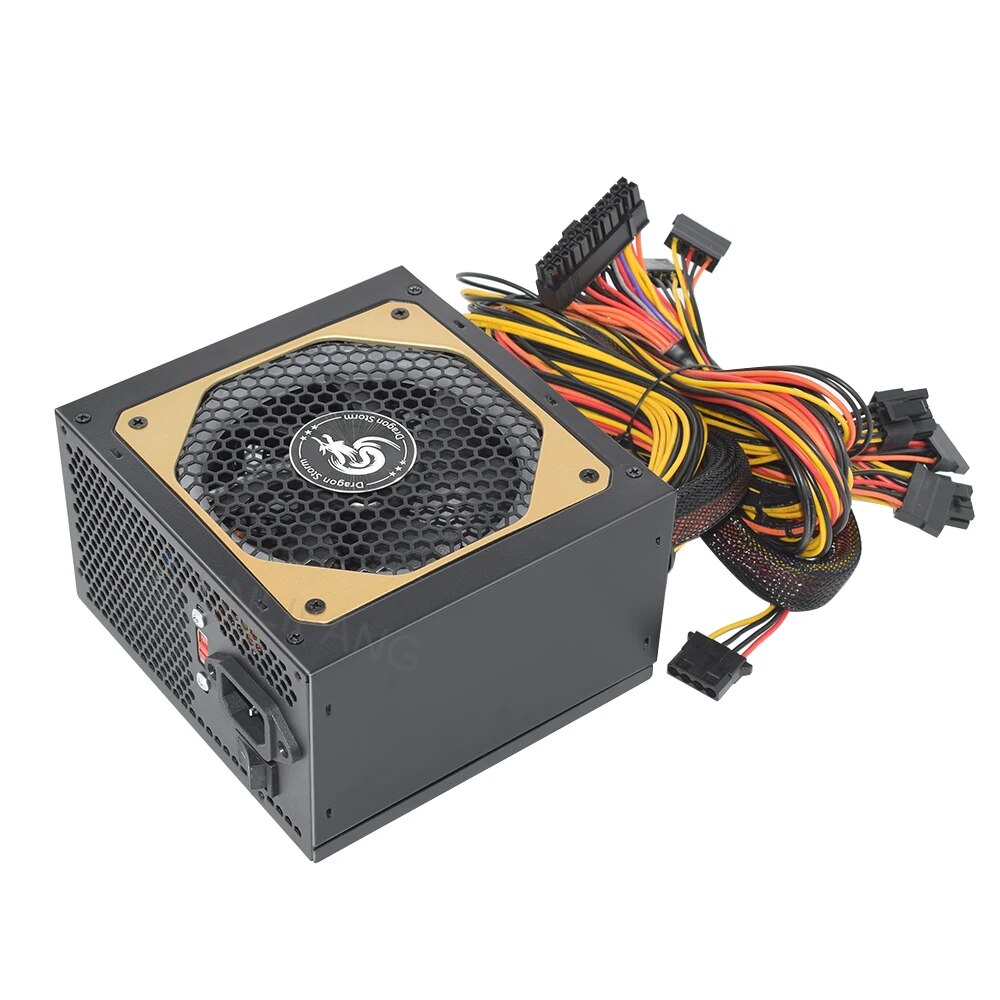 ATX 400W 600W 110-230V RGB 12V - огляд і ціна Power Supply 650W