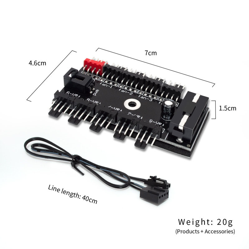 10-Port 4 Pin PWM Fan Hub Spli - огляд і ціна Pc Power Supply