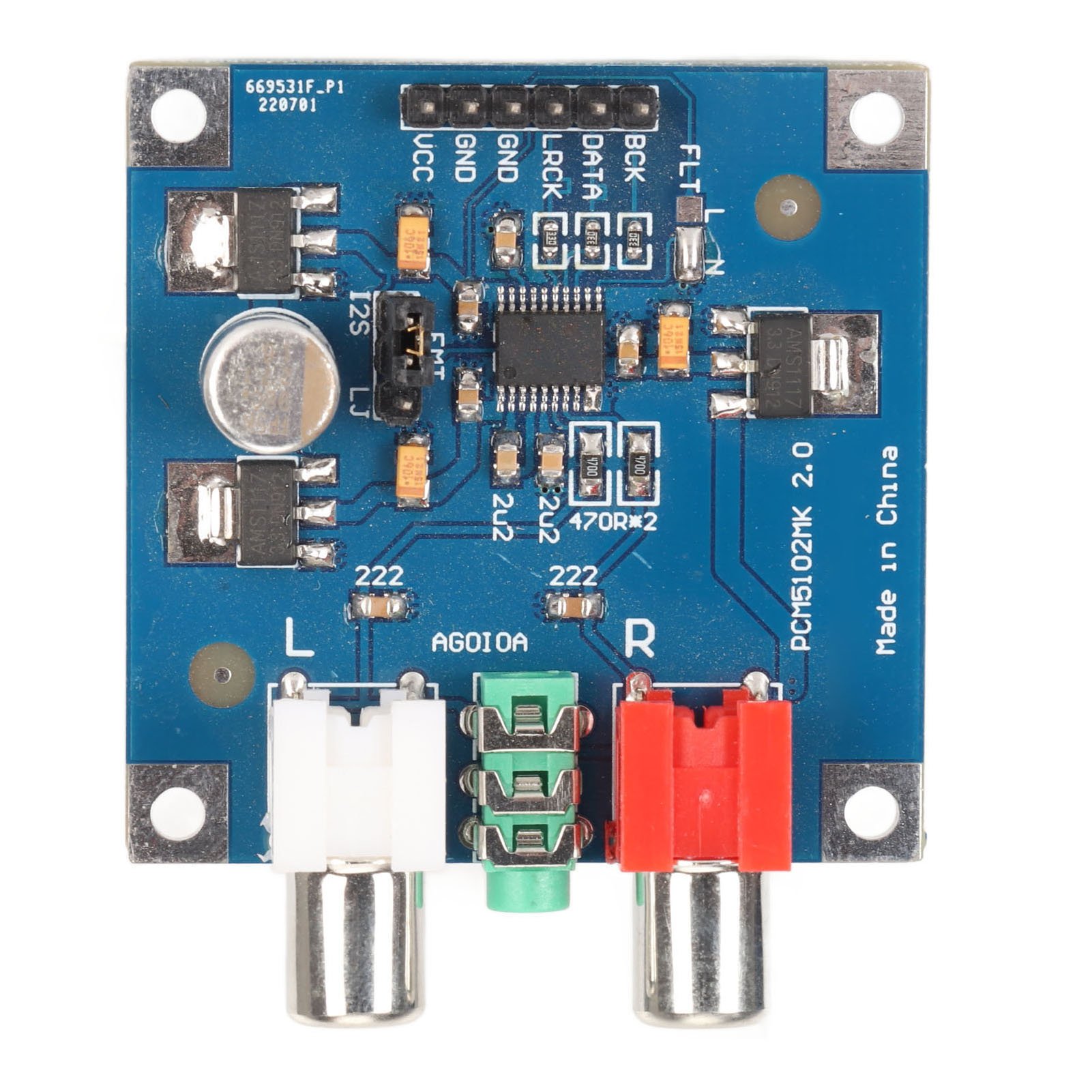 DAC Decoder Board I2S Input 32 - огляд і ціна Modular Power Supply