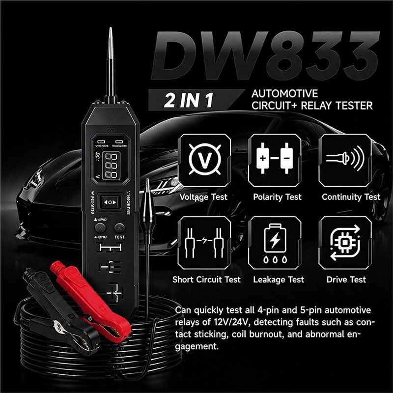 NEW-Automotive Relay Tester, D - огляд і ціна Power Supply Tester