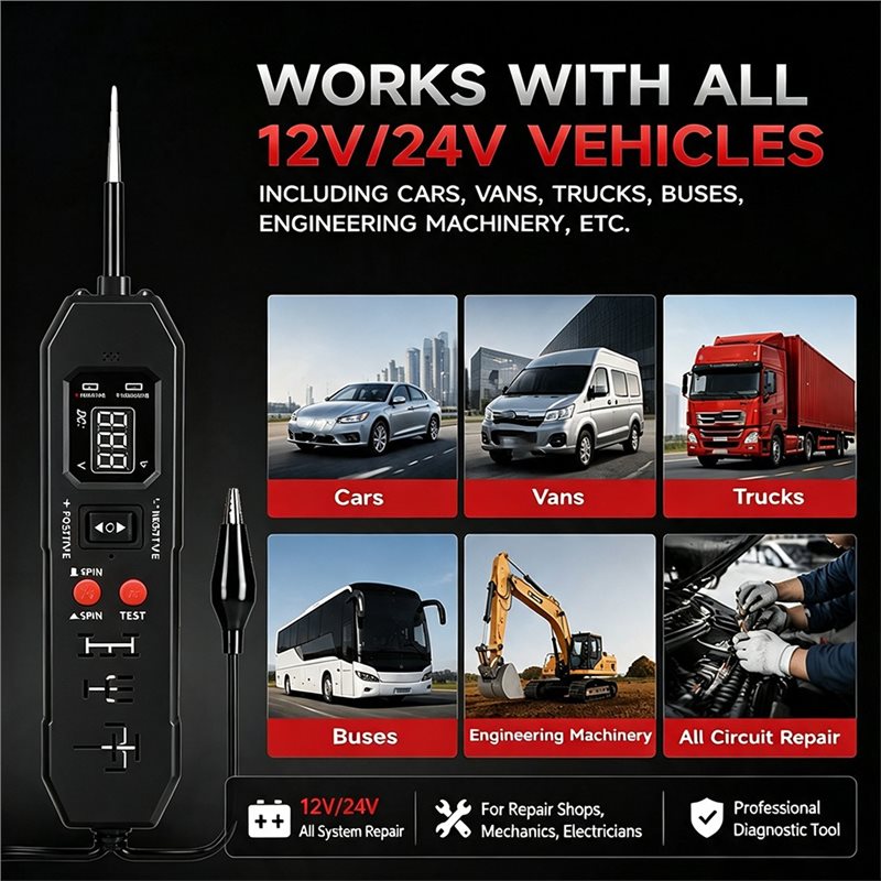 NEW-Automotive Relay Tester, D - огляд і ціна Power Supply Tester