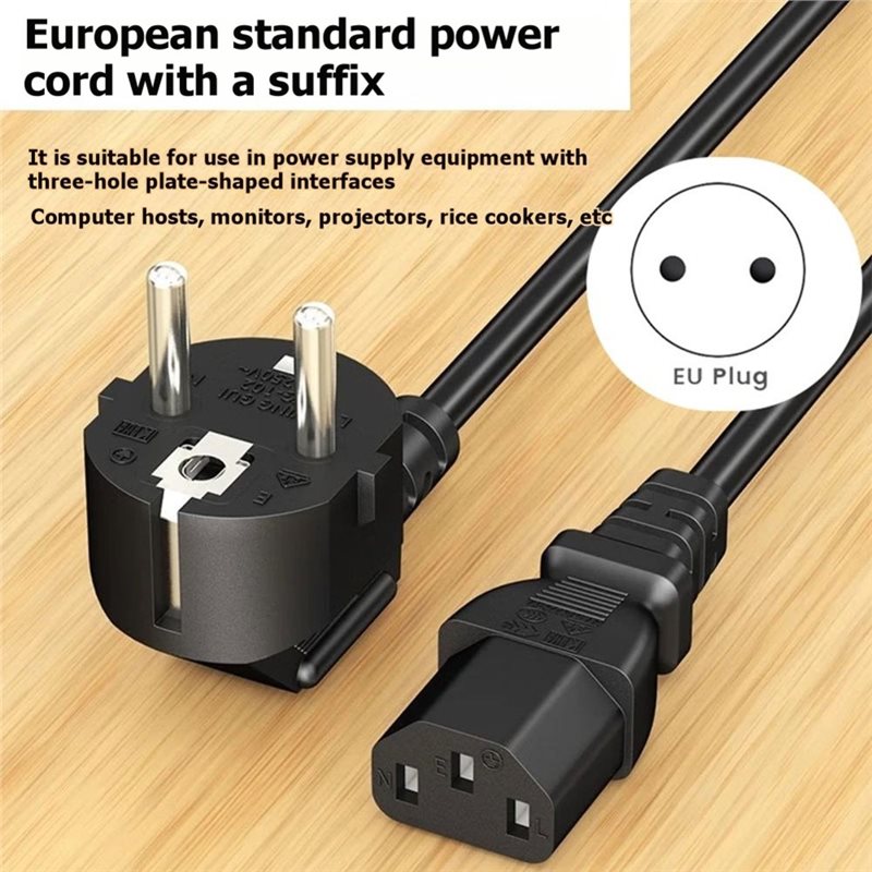 EU Plug C13 Power Supply Cable - огляд і ціна Psu Computer