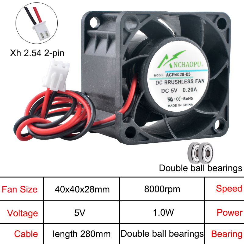ACP4028 4cm 40mm Fan 40x40x28m - огляд і ціна Server Power Supply