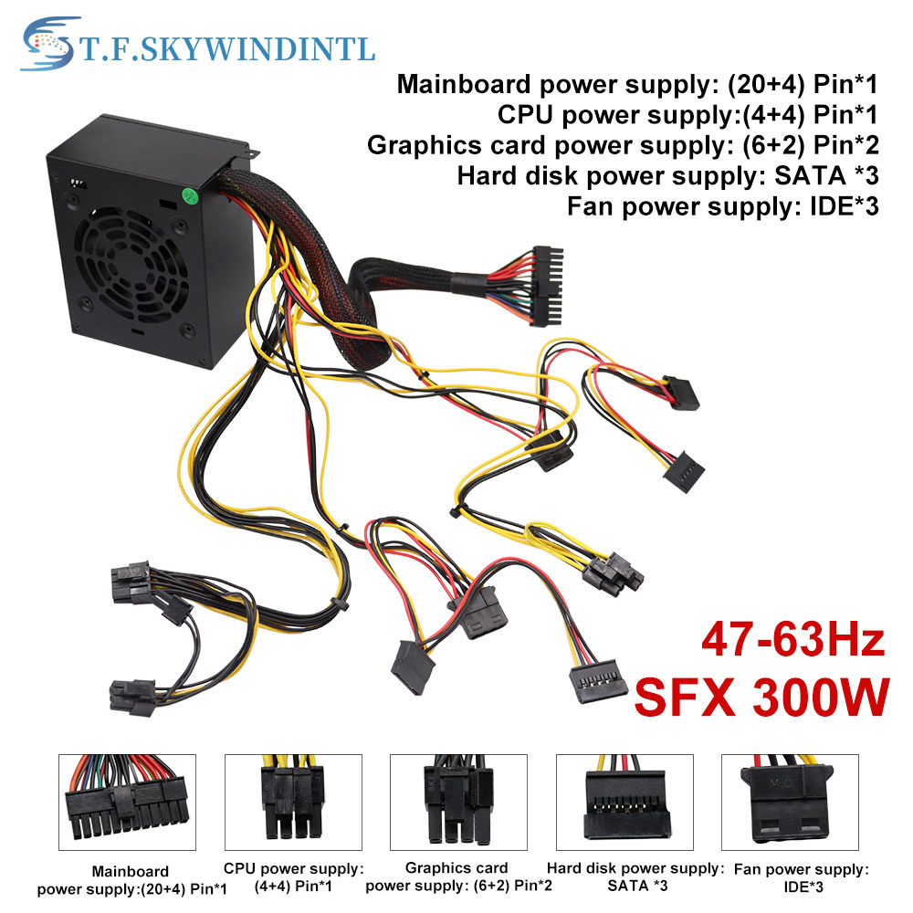 T.F.SKYWINDINTL 300W SFX Power - огляд і ціна Power Supply 650W