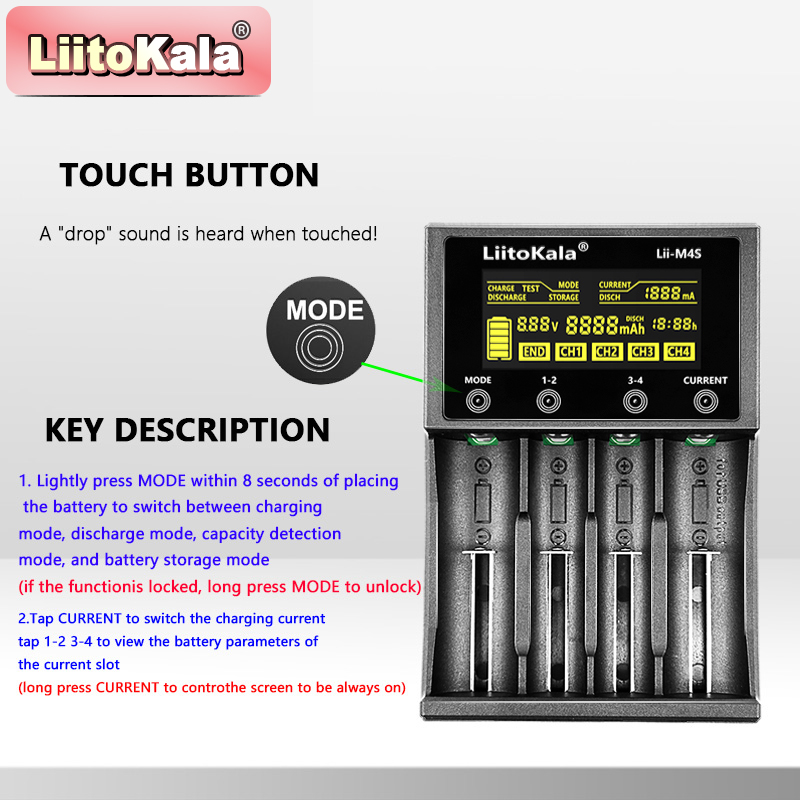 LiitoKala Lii-M4S Touch Charge - огляд і ціна Power Supply Tester
