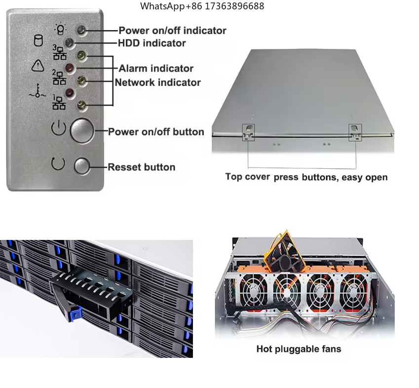 4U Rackmount Server Case 24 Ho - огляд і ціна Server Power Supply